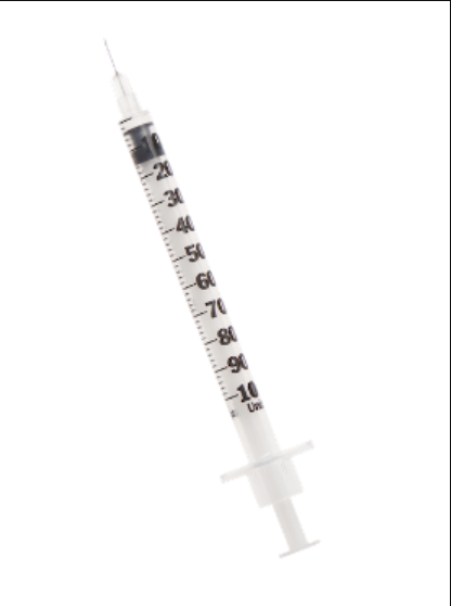 Subcutaneous Syringes (30ct) & Alcohol Swabs (30ct)